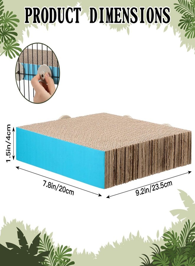 Skyygemm 3 Pcs Bird Chew Toys Parrot Perch Cardboard Platform for Cage Bird Paw Grinding Stand Parrot Cage Playground Exercise Toys for Macaws Small Parakeets Budgies Conure Cockatiel(Large) - Image 2